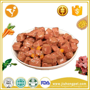 Best quality pet food type and dog application wet beef/chicken/tuna flavor dog food cat food